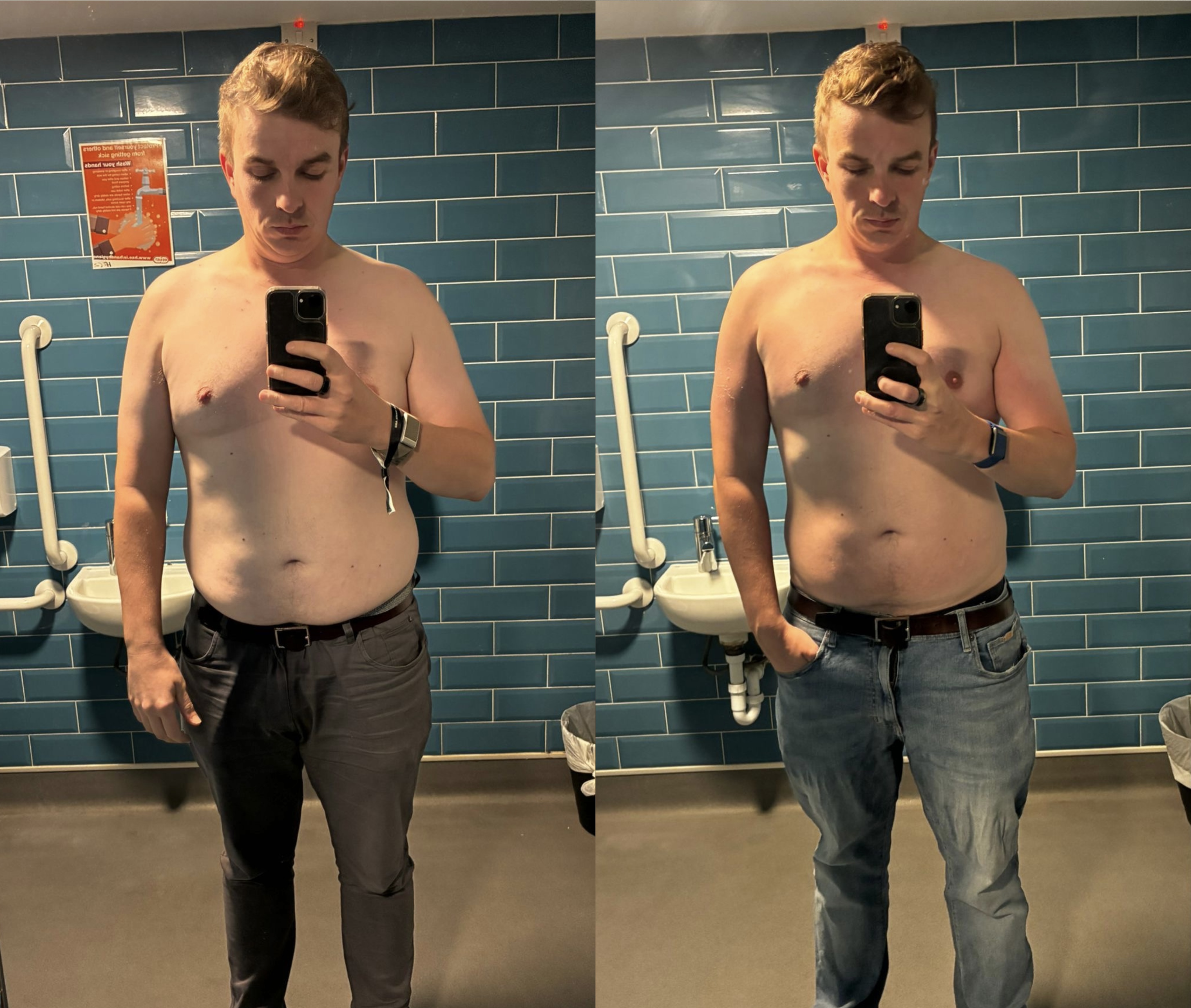 Luke 4 month transformation — 14kg weight loss marathon training
